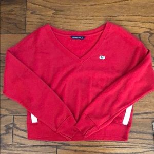 Cropped Abercrombie and Fitch Crew Neck Sweater